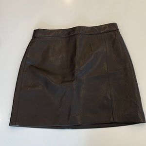 ARITZIA Wilfred Brown Leather Skirt US8